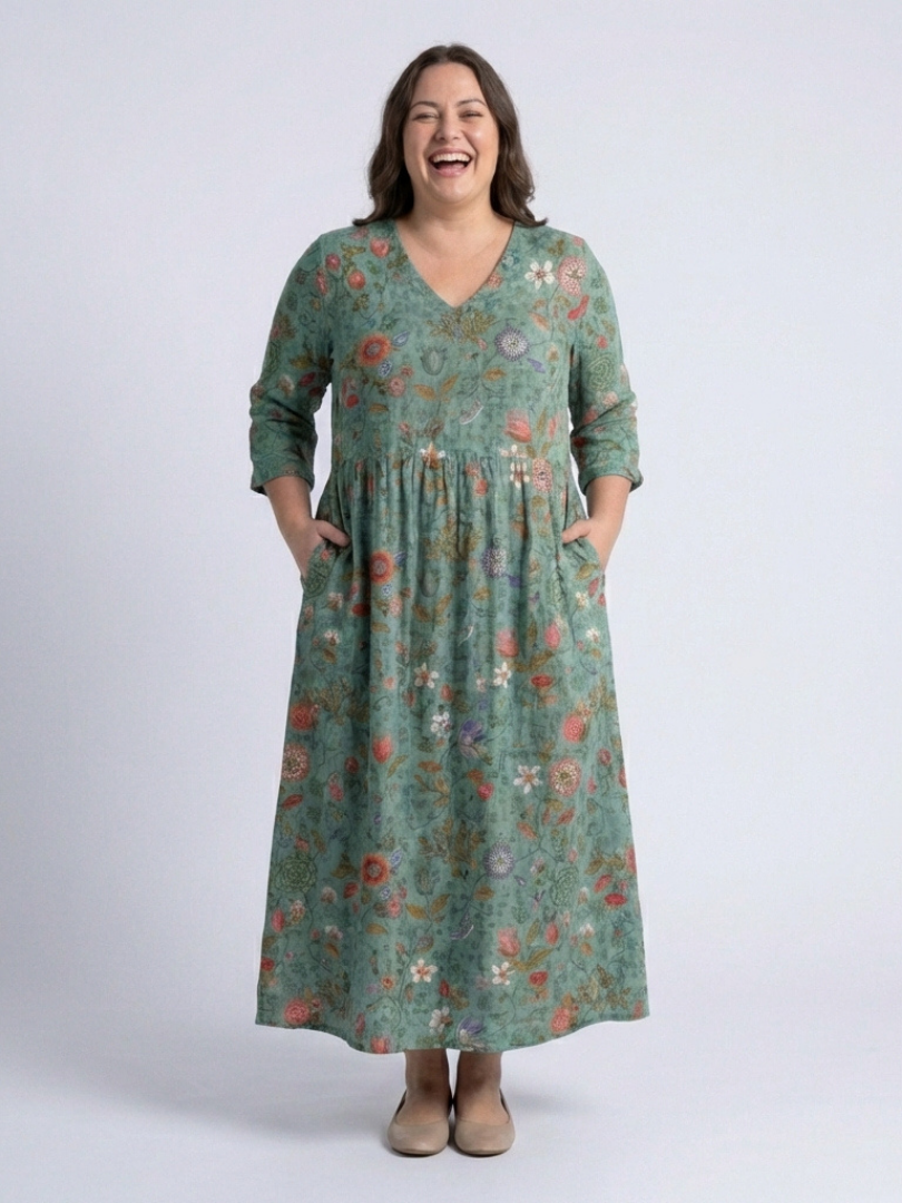 Marina | Robe maxi fluide et élégante à imprimé floral