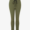 Pantalon jogger slim 7/8 taille haute - Kaki