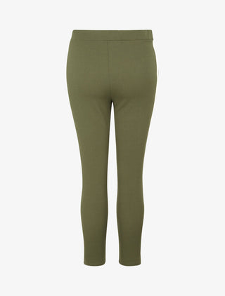 Pantalon jogger slim 7/8 taille haute - Kaki