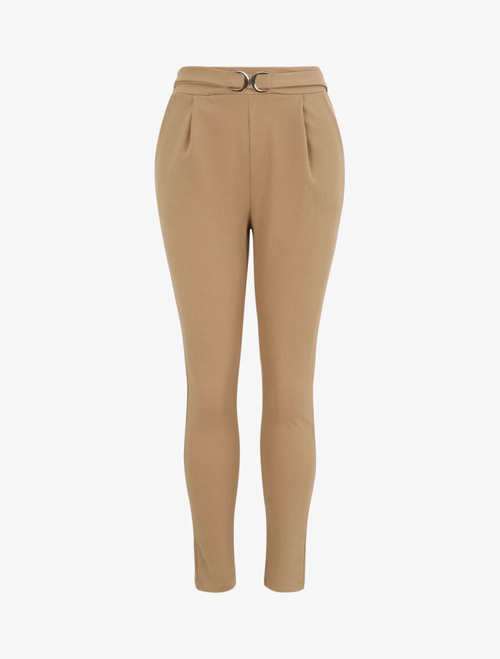 Pantalon fluide coupe droite - Camel