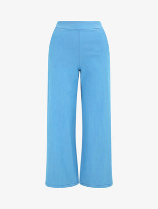 Pantalon ample coupe droite - Bleu ciel