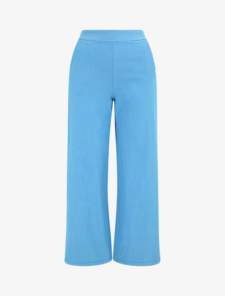 Pantalon ample coupe droite - Bleu ciel