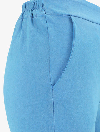 Pantalon ample coupe droite - Bleu ciel