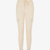 Jogging style cargo taille haute - Beige