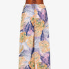 Pantalon imprimé tropical à taille haute - Indigo