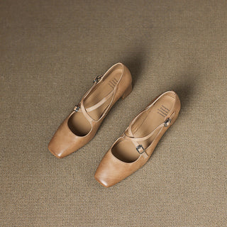 Béatrice | Leder Kitten Heels