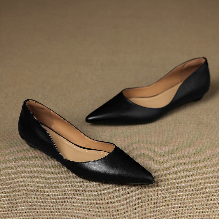 Andrée | Ballerines en Cuir Véritable