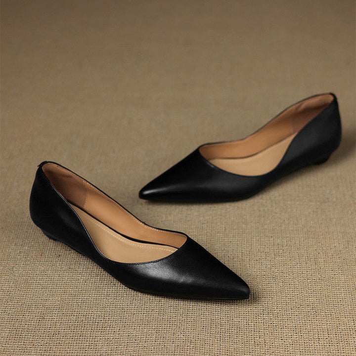 Andrée | Ballerines en Cuir Véritable