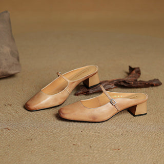 Aimée | Pantolettes en cuir