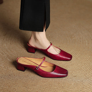 Aimée | Pantolettes en cuir