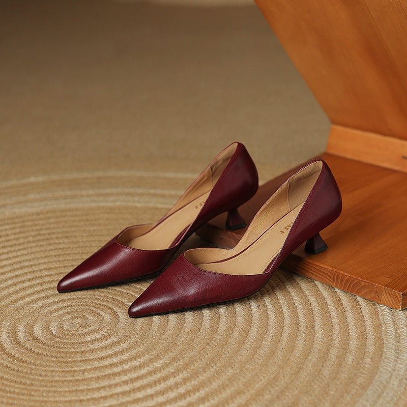 Charlotte | Talons Kitten en Cuir