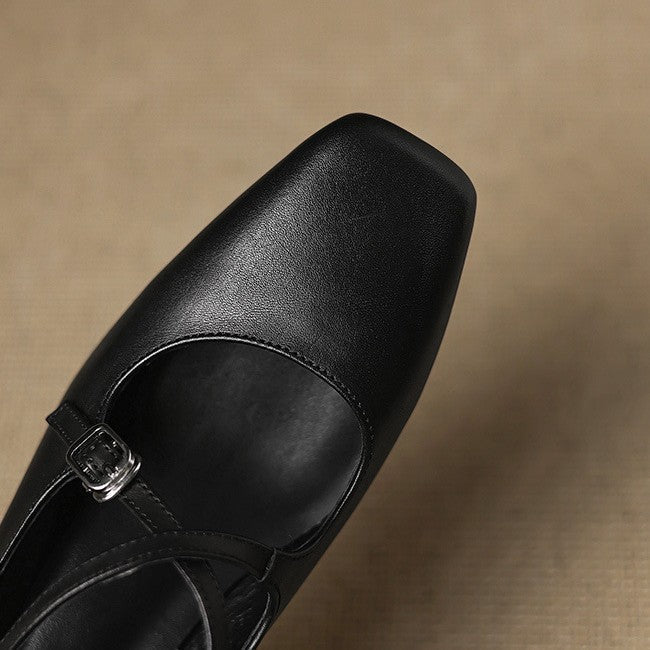 Béatrice | Leder Kitten Heels