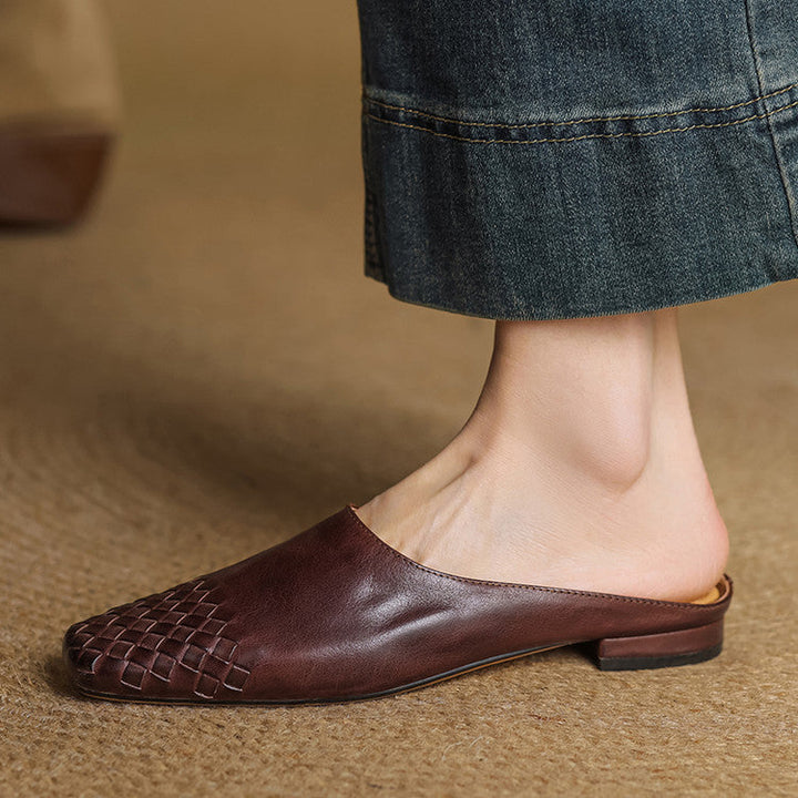 Viola | Mules en Cuir Véritable