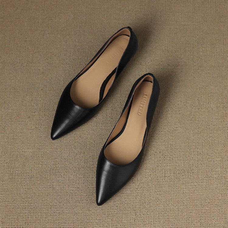Andrée | Ballerines en Cuir Véritable
