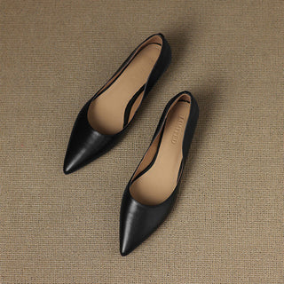 Andrée | Ballerines en Cuir Véritable