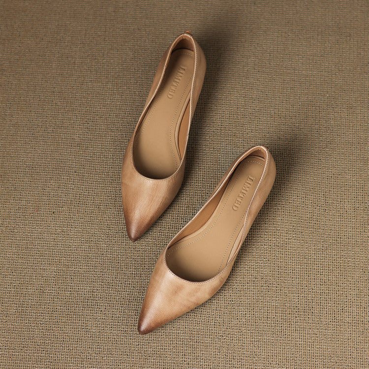 Andrée | Ballerines en Cuir Véritable