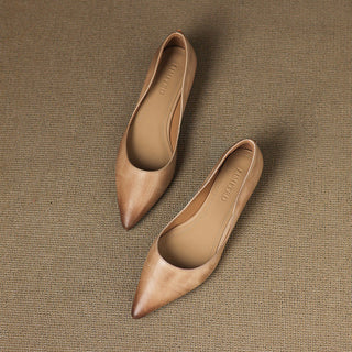 Andrée | Ballerines en Cuir Véritable