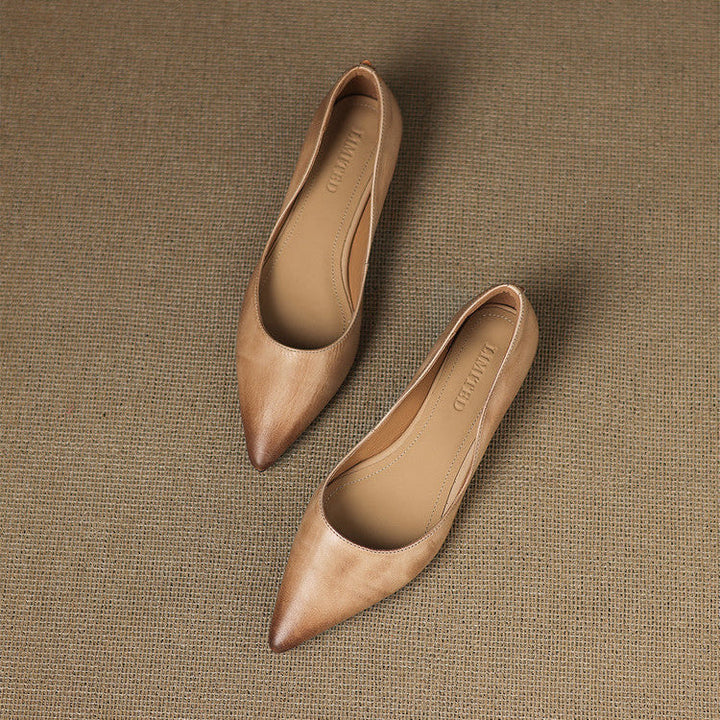 Andrée | Ballerines en Cuir Véritable