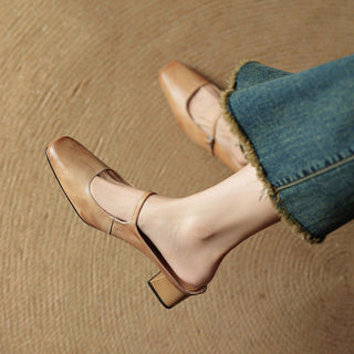 Aimée | Pantolettes en cuir