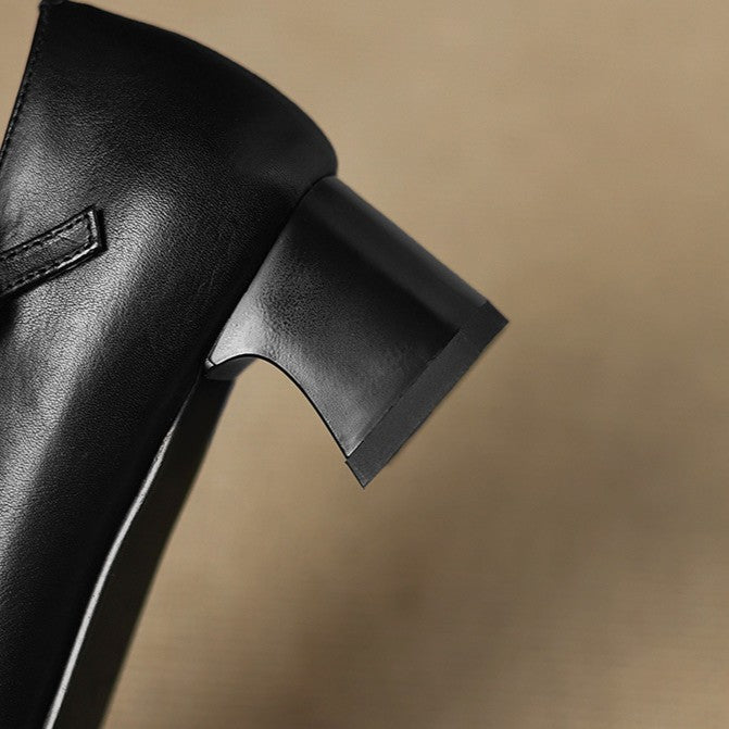 Béatrice | Leder Kitten Heels