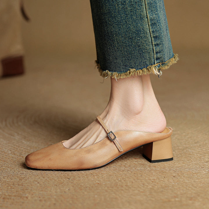 Aimée | Pantolettes en cuir