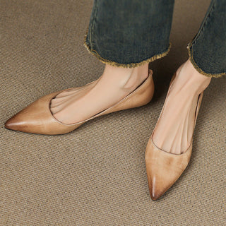 Andrée | Ballerines en Cuir Véritable