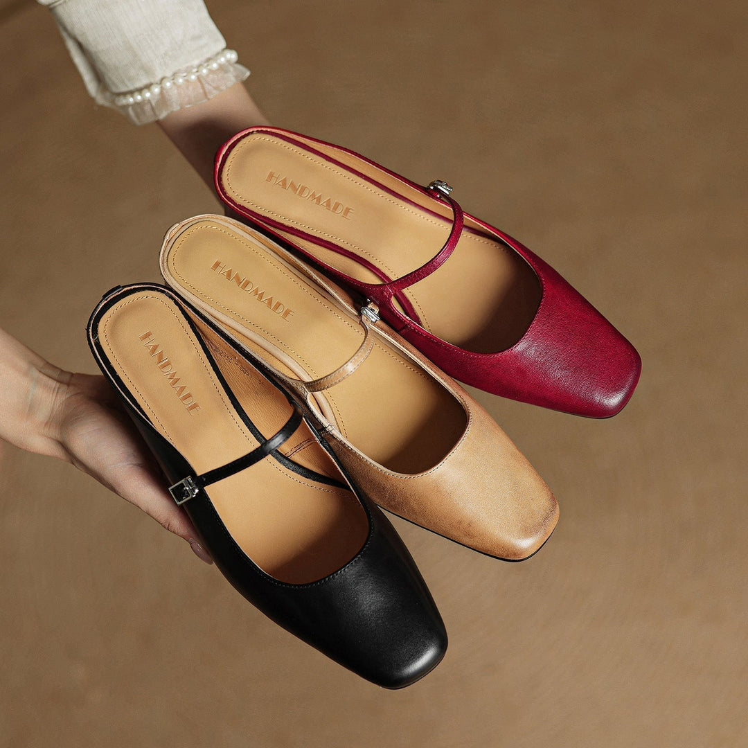 Aimée | Pantolettes en cuir