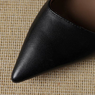 Arlette | Cuir Escarpins à Talon Kitten