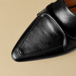Anaïs | Mules en cuir à bout pointu