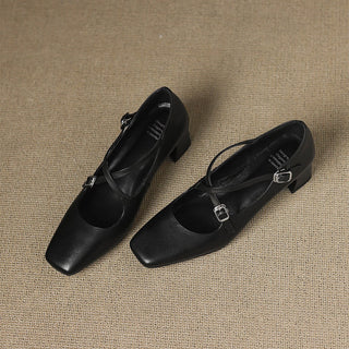 Béatrice | Leder Kitten Heels