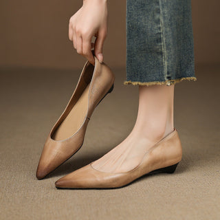 Andrée | Ballerines en Cuir Véritable