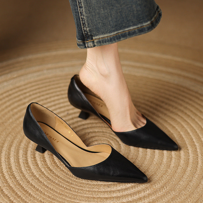 Charlotte | Talons Kitten en Cuir