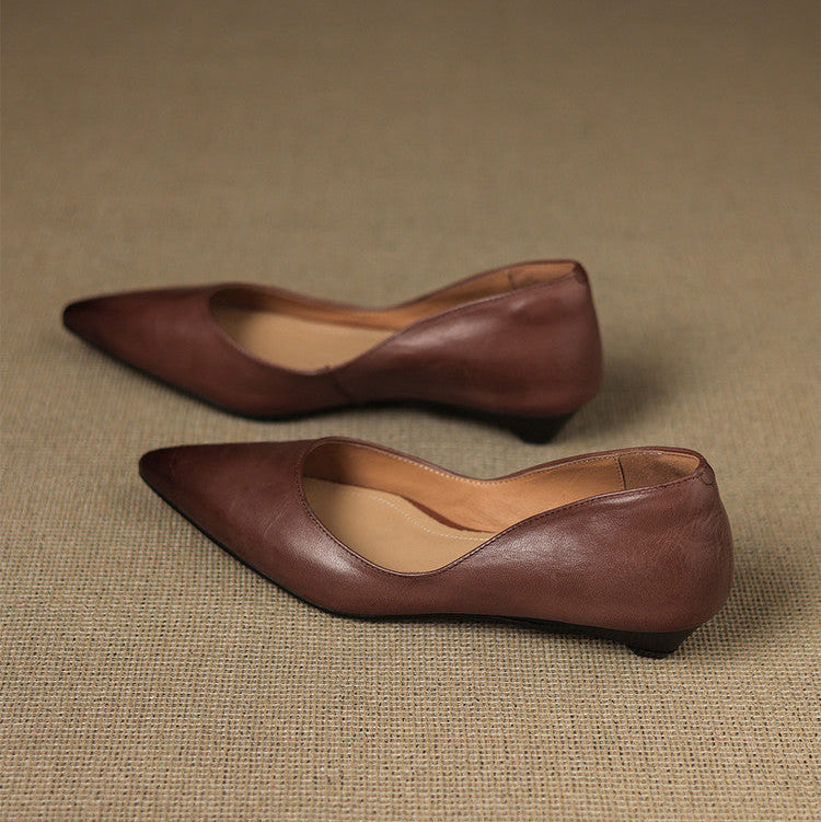 Andrée | Ballerines en Cuir Véritable