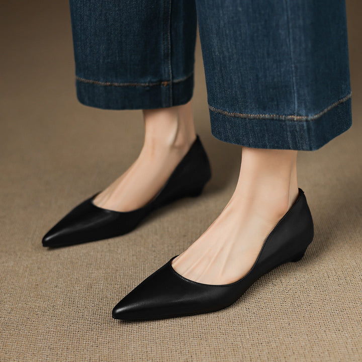 Andrée | Ballerines en Cuir Véritable
