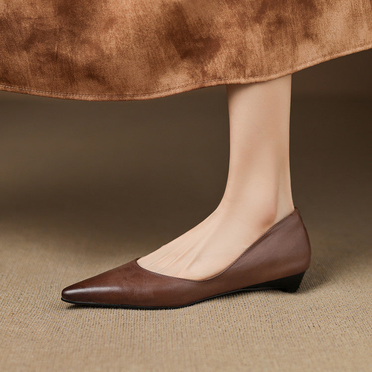 Andrée | Ballerines en Cuir Véritable