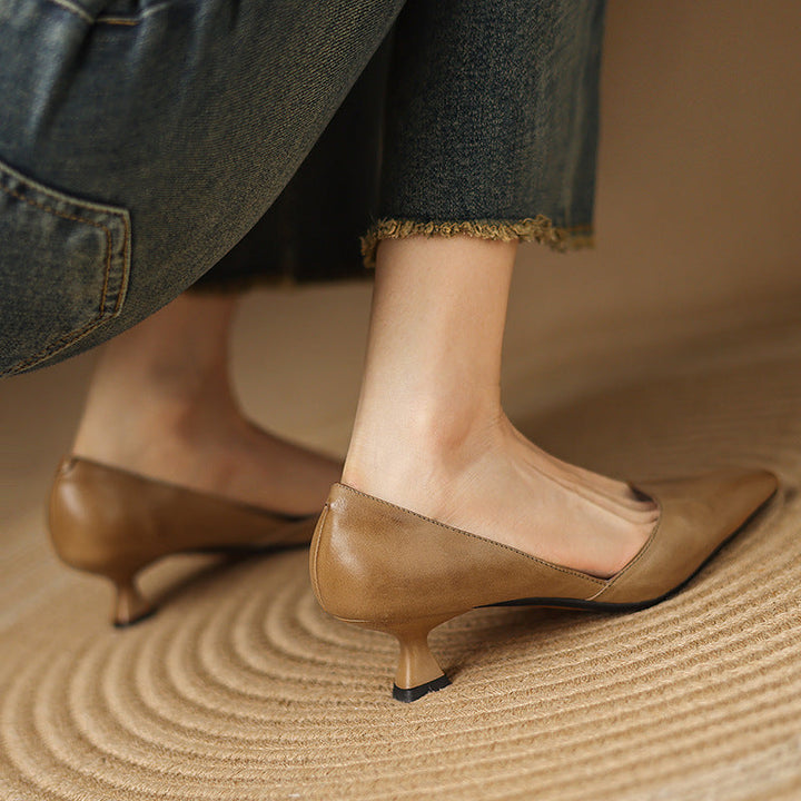 Charlotte | Talons Kitten en Cuir