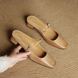 Aimée | Pantolettes en cuir