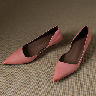 Arlette | Cuir Escarpins à Talon Kitten