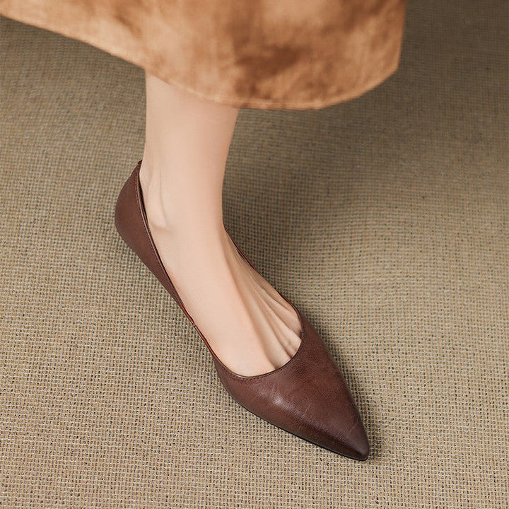 Andrée | Ballerines en Cuir Véritable