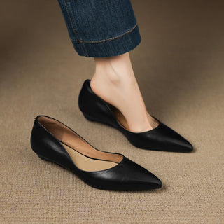 Andrée | Ballerines en Cuir Véritable