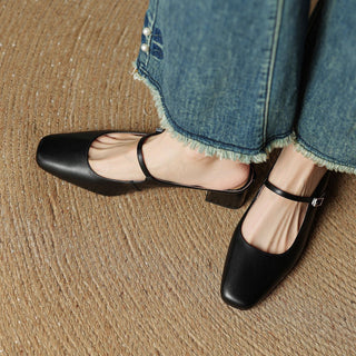 Aimée | Pantolettes en cuir