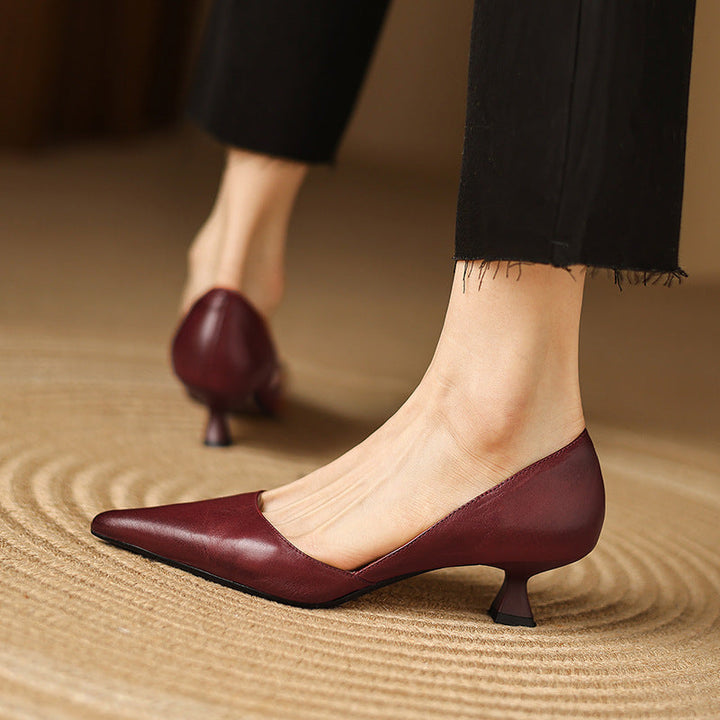 Charlotte | Talons Kitten en Cuir