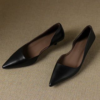 Arlette | Cuir Escarpins à Talon Kitten