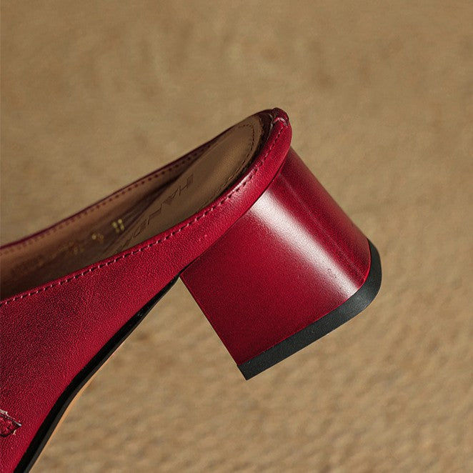 Aimée | Pantolettes en cuir