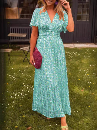 Élina | Robe longue fluide fleurie