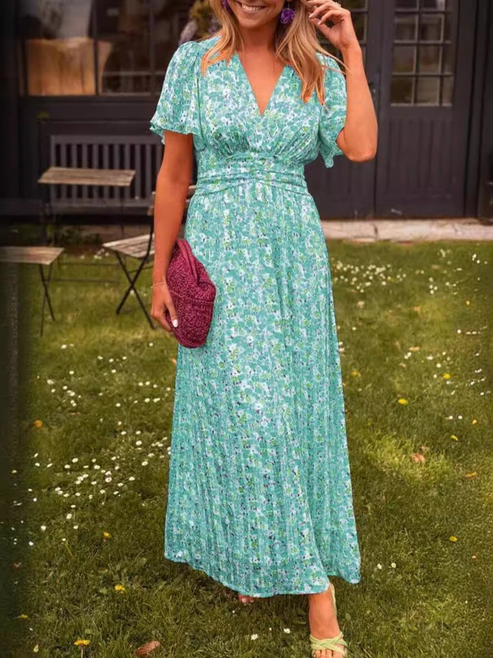 Élina | Robe longue fluide fleurie