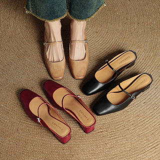 Aimée | Pantolettes en cuir