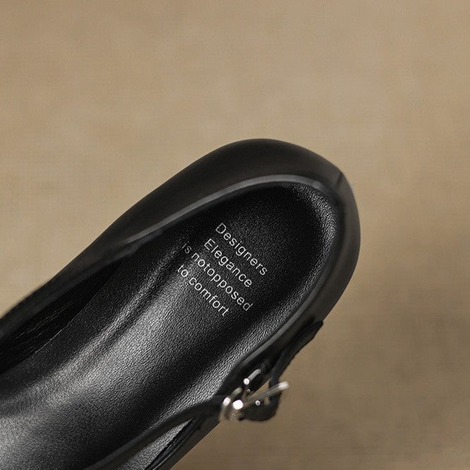 Béatrice | Leder Kitten Heels