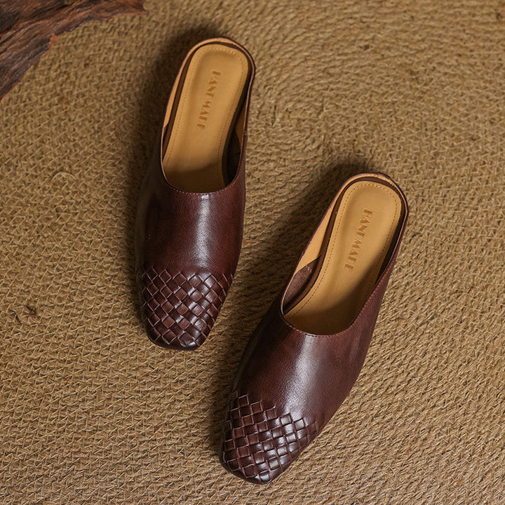 Viola | Mules en Cuir Véritable