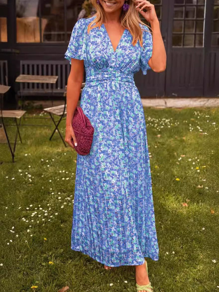 Élina | Robe longue fluide fleurie